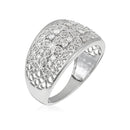 Bague "Flower Explosion" Diamants 0,33/56 - Or Blanc 375/1000