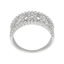 Bague "Dahlia" Diamants 0,25/25 - Or Blanc 375/1000