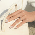 Bague "Beauté Discrète" Diamants 0,10/13 - Or Blanc 375/1000