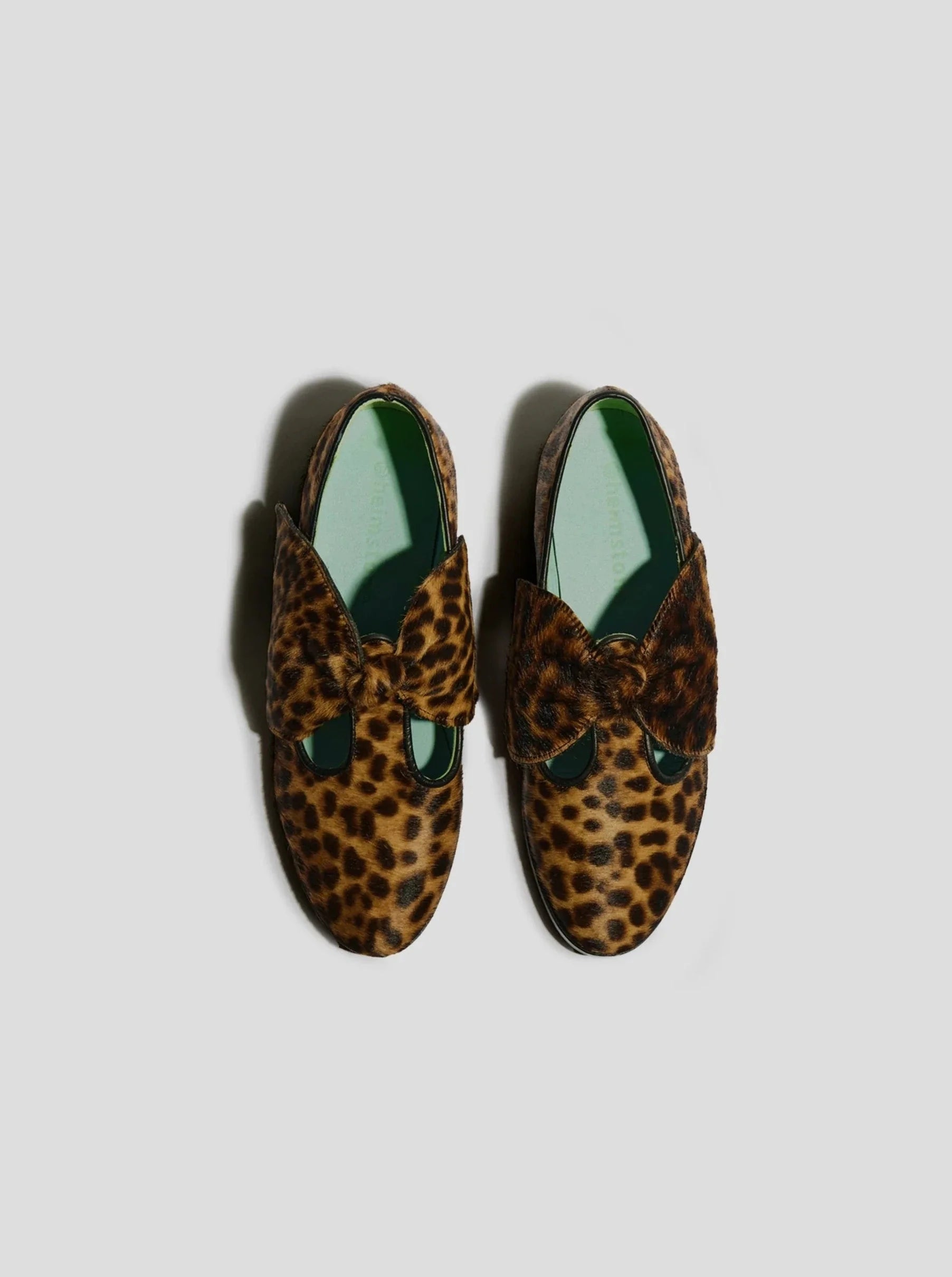 Chaussures Bb Ballerina In Leopard Printed Leather