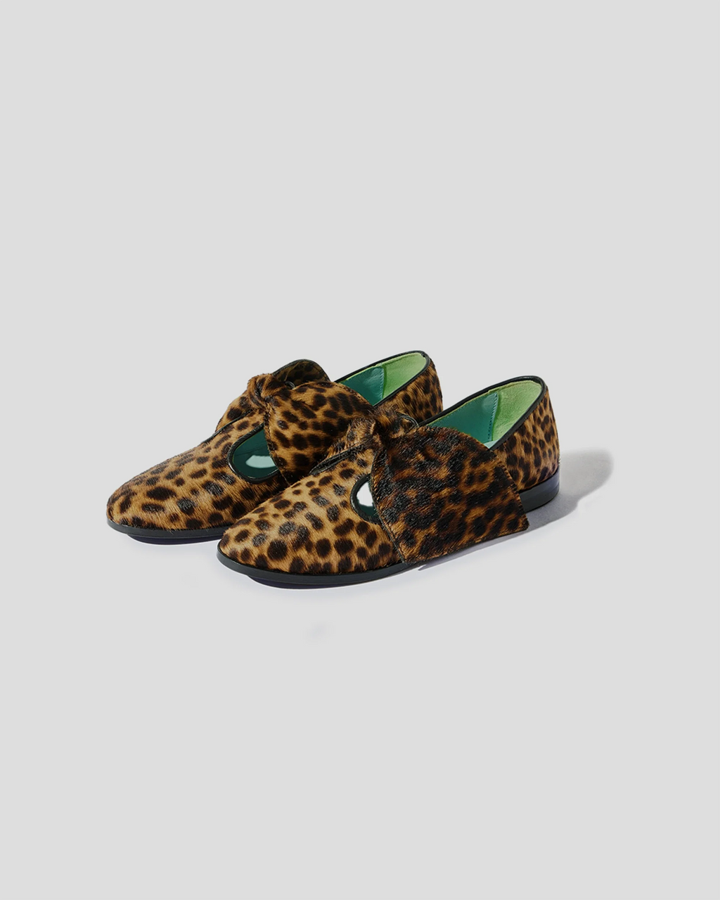 Chaussures Bb Ballerina In Leopard Printed Leather