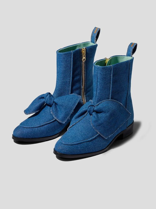 Bottes Bb En Denim Bleu