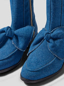 Bottes Bb En Denim Bleu