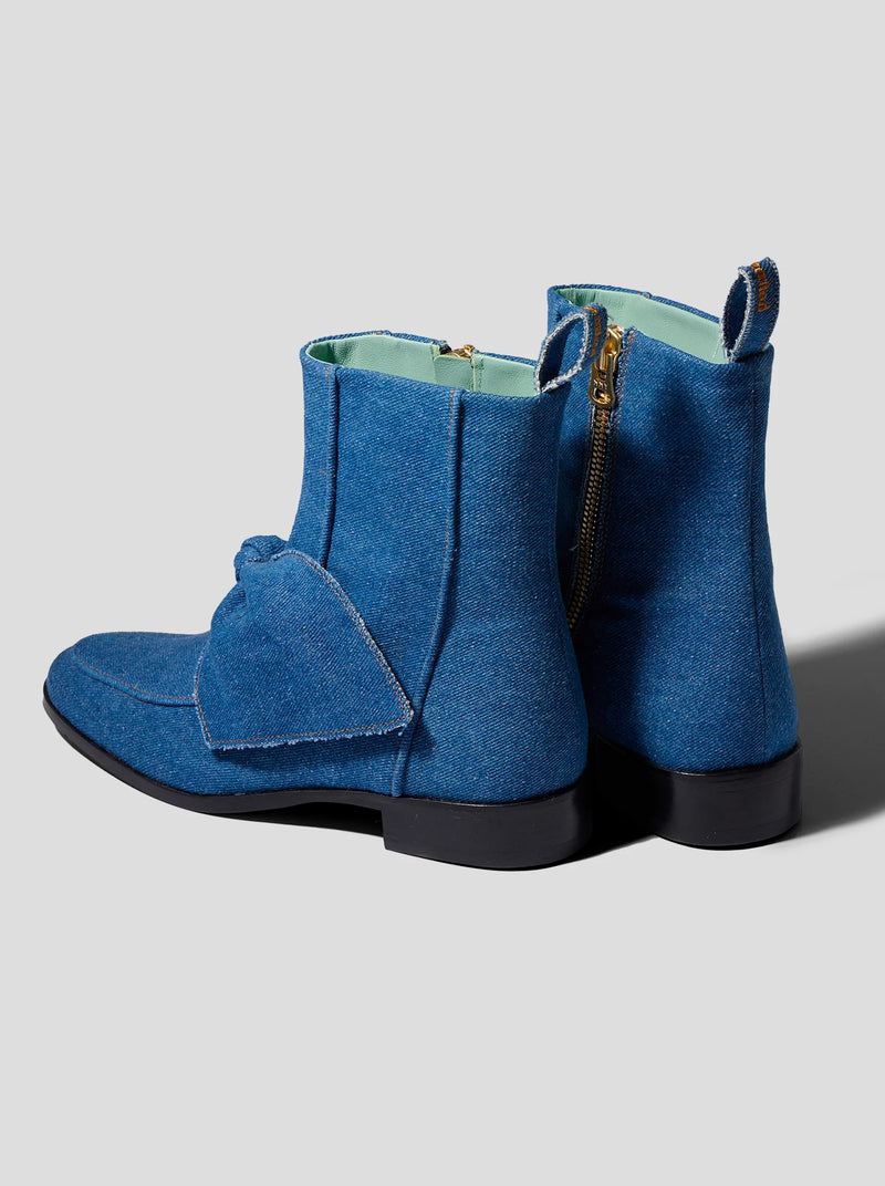 Bottes Bb En Denim Bleu