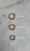 Thin Classic Hoops Earrings