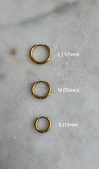 Thin Classic Hoops Earrings