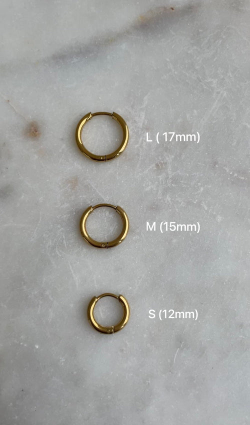 Thin Classic Hoops Earrings