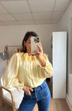 Blusa marrón amarillo pálido