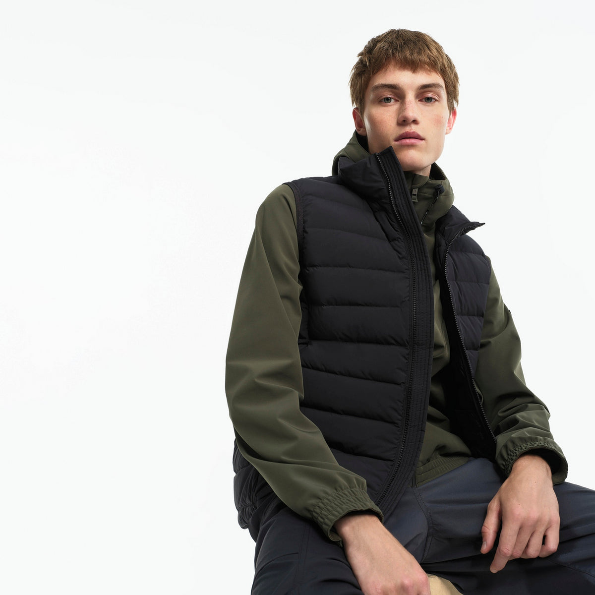 Gilet imbottito da esterno - Nero - Uomo