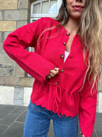 Cárdigan Nora rojo