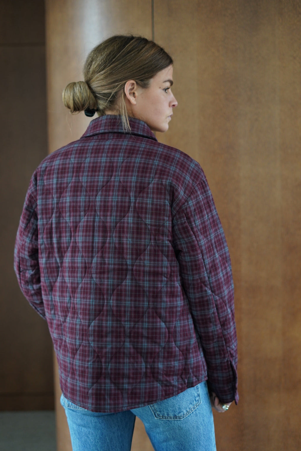 Capucine Quilted Jacket Burgundy