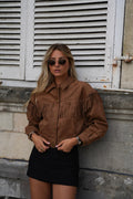 Cassidy Fringed Jacket - Camel