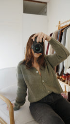 Maille En Laine Léonie Olive