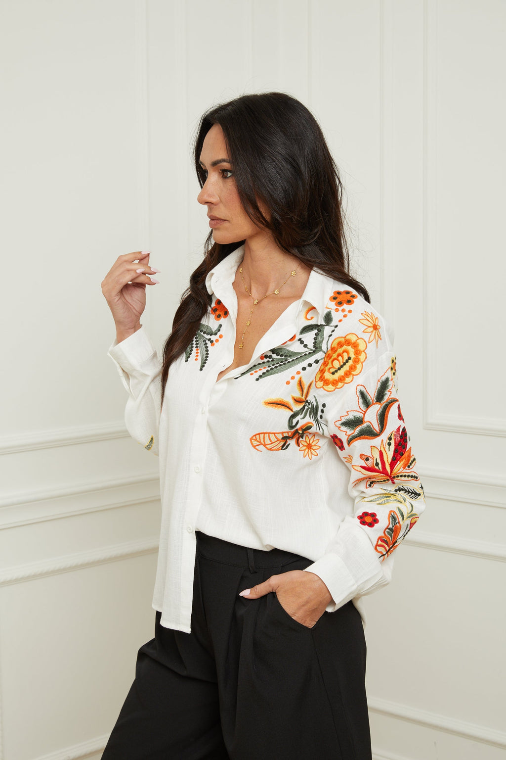 Camisa Gia - Blanco