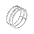 "Rêveuse" Diamond Ring 0.12/23 - White Gold 375/1000