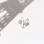 “My Ray of Sunshine” ring, diamonds 0,12/21 - 375/1000 yellow gold