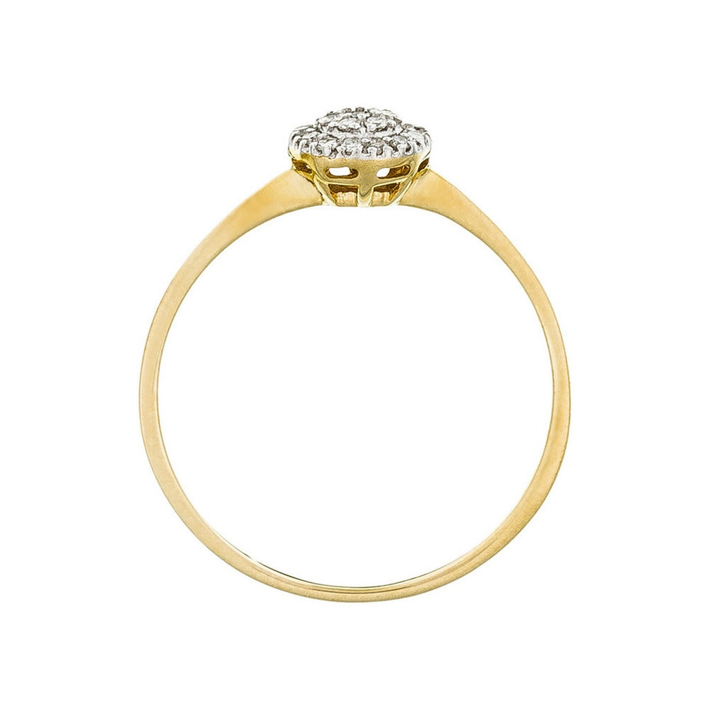“My Ray of Sunshine” ring, diamonds 0,12/21 - 375/1000 yellow gold
