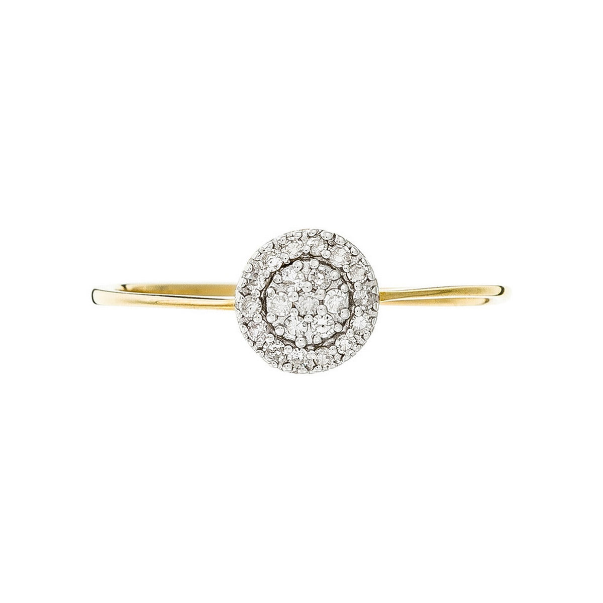 “My Ray of Sunshine” ring, diamonds 0,12/21 - 375/1000 yellow gold