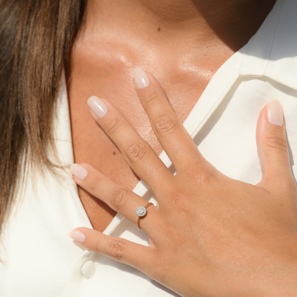 Bague "Mon Rayon De Soleil" Diamants 0,12/21