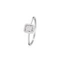Anello "Amore al quadrato" Diamanti 0,13/32 - Oro bianco 375/1000