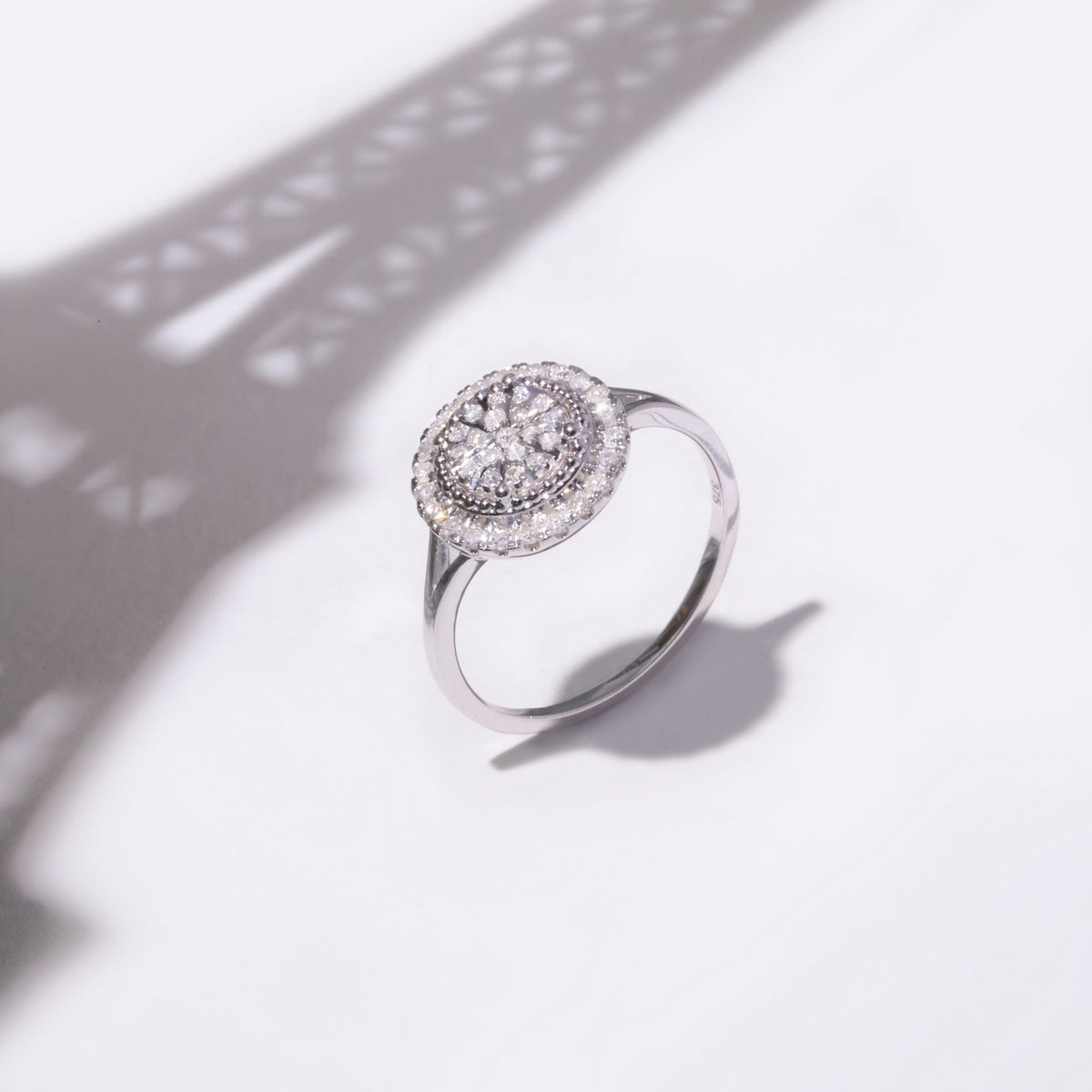 Anello "Marika" D0,25/41 - Oro bianco 375/1000