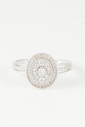 Bague "Mélinée" Diamants 0,33/57 - Or Blanc 375/1000