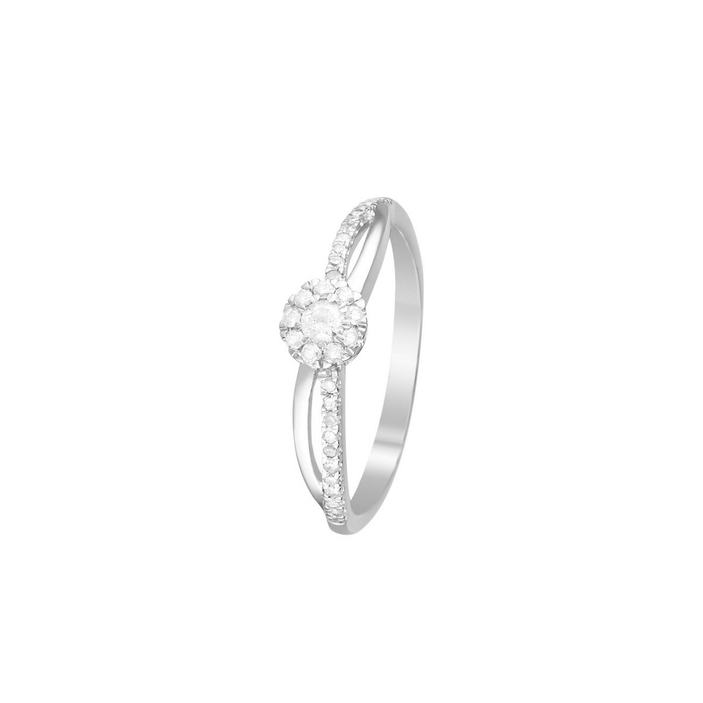 "The Chosen One" Ring, Diamonds 0.21/30 - 375/1000 White Gold