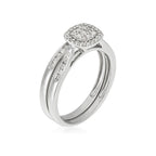 Bague Duo "Mon Vœu Le Plus Cher" D0,38/53 - Or Blanc 375/1000