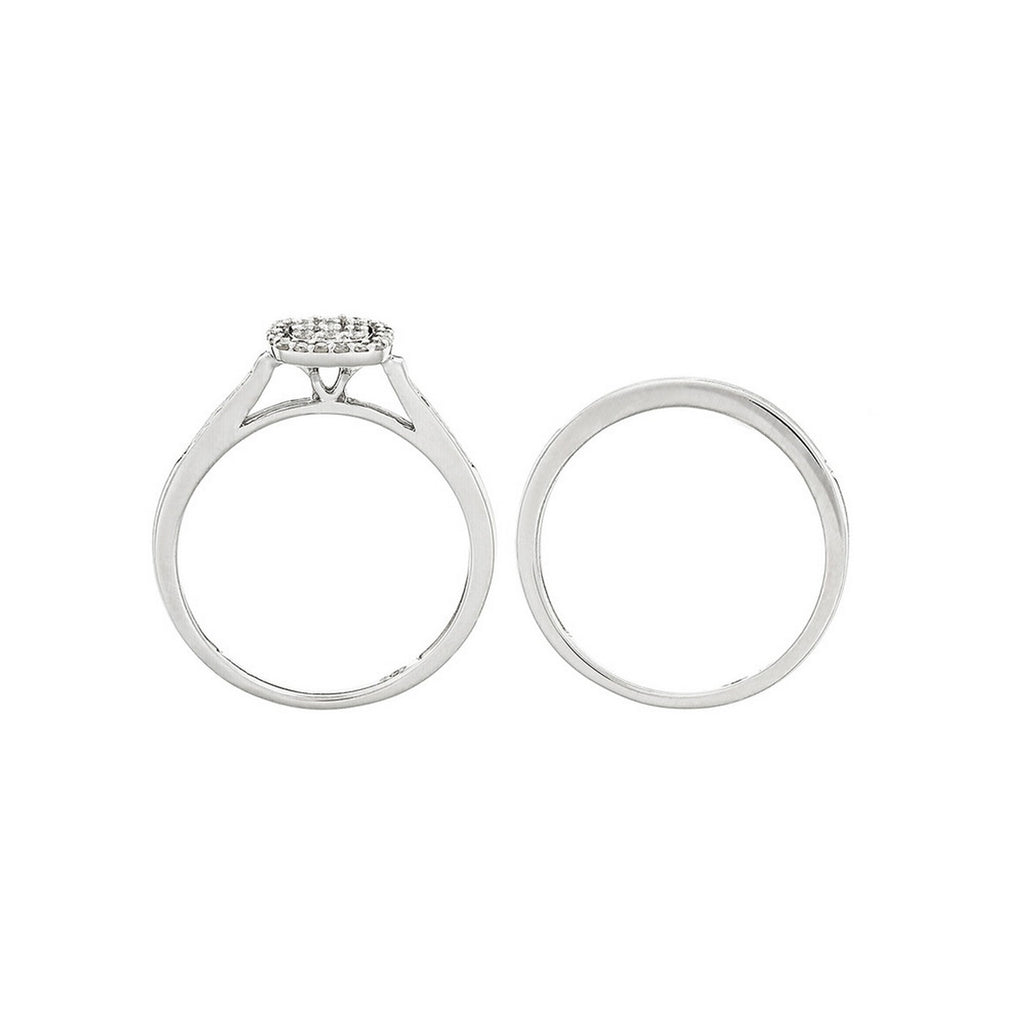 Bague Duo "Mon Vœu Le Plus Cher" D0,38/53 - Or Blanc 375/1000