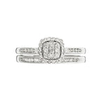 Bague Duo "Mon Vœu Le Plus Cher" D0,38/53 - Or Blanc 375/1000