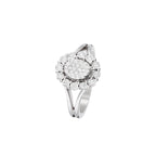 Bague "Mon Seul Amour" Diamants 0,30/36 - Or Blanc 375/1000