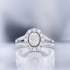 Bague "Mon Seul Amour" Diamants 0,30/36 - Or Blanc 375/1000