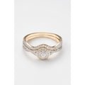 Bague "Éclat Harmonieux" D0,410/76 - Or Jaune 375/1000