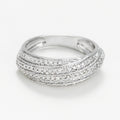 Bague "Edmonda" Diamants 0,43/87 - Or Blanc 375/1000