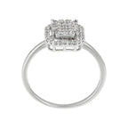 Anello "D'Amour Et De Tendresse" D0,21/49 - Oro Bianco 375/1000