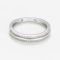 Bague "Nawa" D0,14/54 - Or Blanc 375/1000