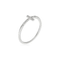 Anello "Christiane" D0,05/14 - Oro bianco 375/1000