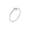 Bague "Christiane" D0,05/14 - Or Blanc 375/1000