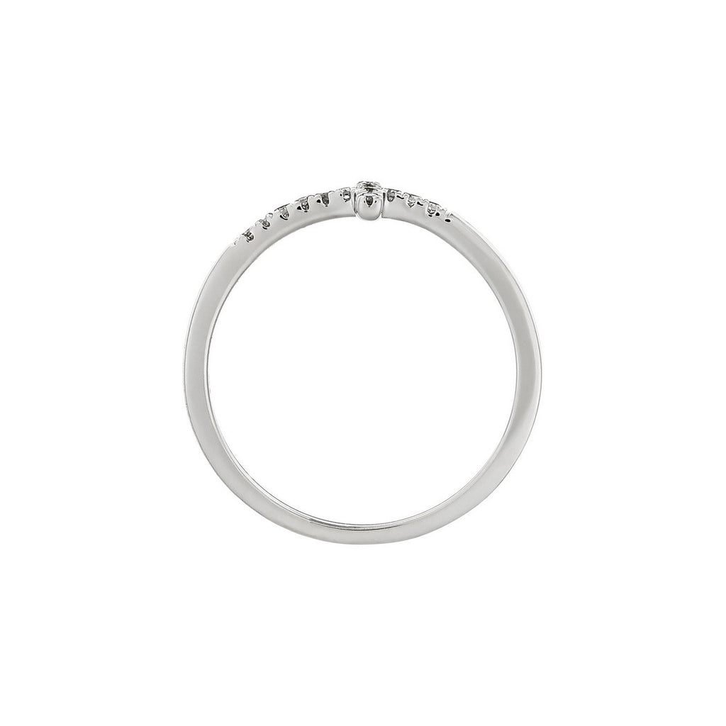 Anello "Christiane" D0,05/14 - Oro bianco 375/1000