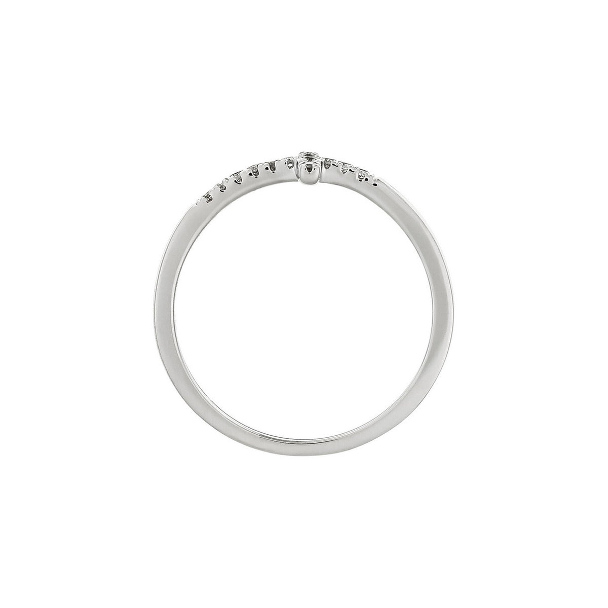 Anello "Christiane" D0,05/14 - Oro bianco 375/1000