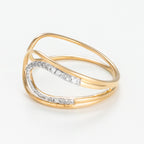 Bague "Enlacés" D0,08/23 - Or Jaune 375/1000