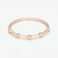 Bague "Ensemble" D0,03/5 - Or Rose 375/1000