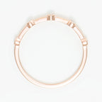 Bague "Ensemble" D0,03/5 - Or Rose 375/1000