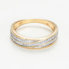 Bague "Gold Love" Diamants 0,12/65 - Or Jaune 375/1000