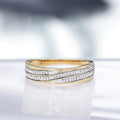 Bague "Gold Love" Diamants 0,12/65 - Or Jaune 375/1000