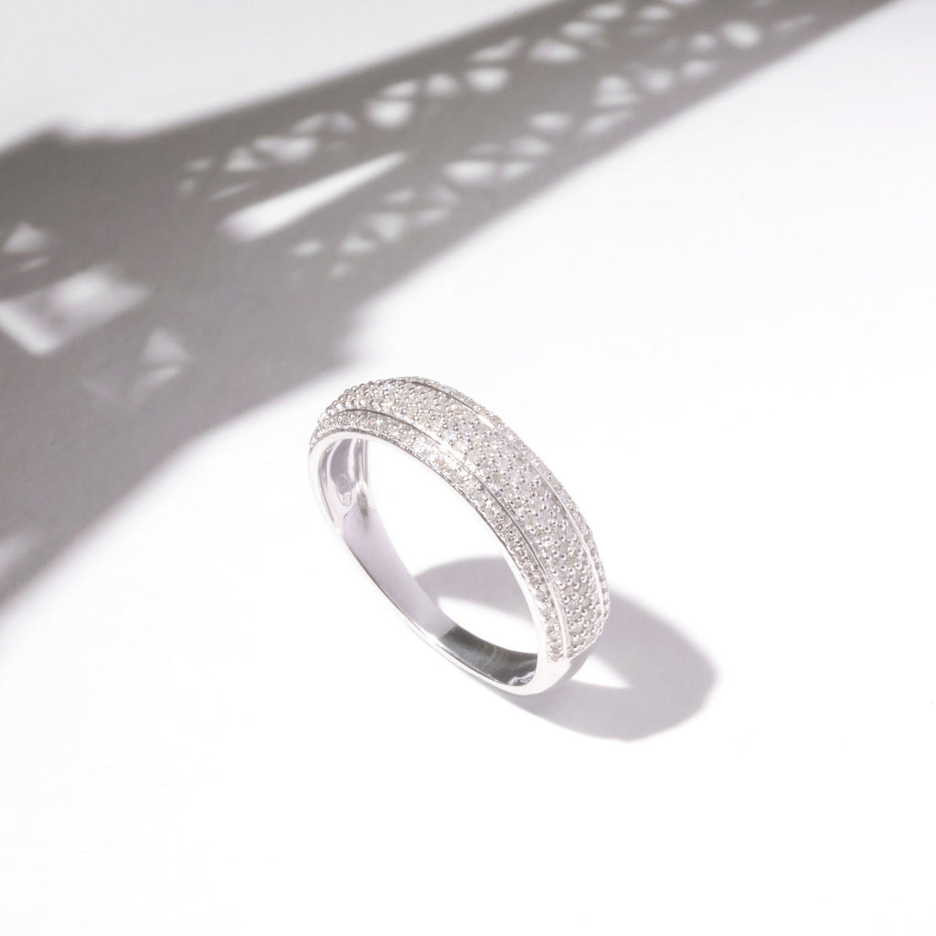 “Dazzling” ring D0,27/151 - 375/1000 white gold