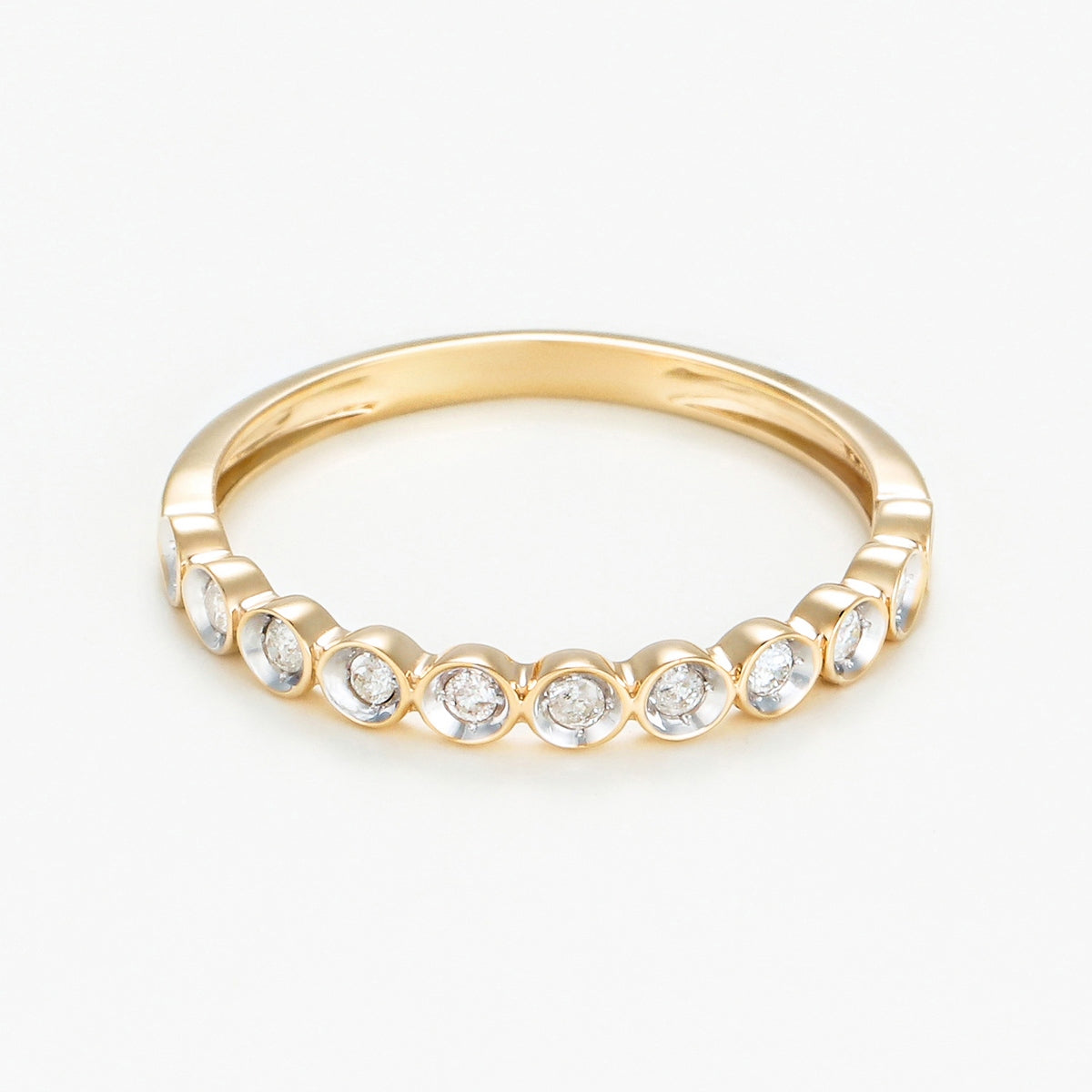 "Auronella" Diamond Ring 0.10/11 - 375/1000 Yellow Gold