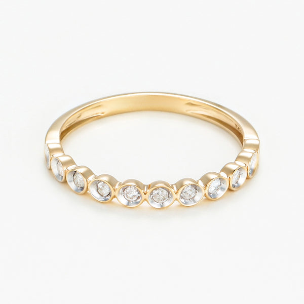 Bague "Auronella" Diamants 0,10/11 - Or Jaune 375/1000