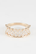 Bague "Arlinda" Diamants 0,09/25 - Or Jaune 375/1000