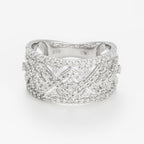 “Graziella” Ring D0,77/114 - 375/1000 White Gold